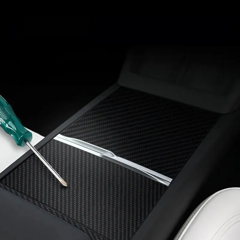 Tesla Model 3 Highland / Model Y Juniper Carbon Fiber Center Console Cover
