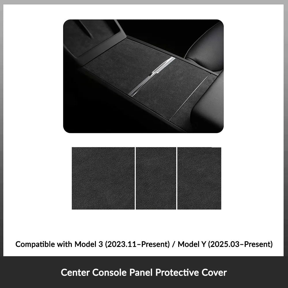 Tesla Model 3 Highland / Y Juniper Suede Armrest Cover & Interior Trim Kit (5-Piece)-2