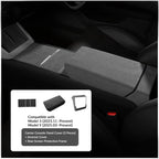 Tesla Model 3 Highland / Y Juniper Suede Armrest Cover & Interior Trim Kit (5-Piece)-3