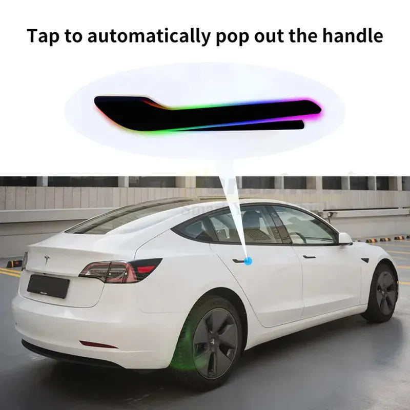 Tesla Model 3 Highland Electric Door Handles with LED Lighting – 4PCS, Automatic & Wireless Control-10