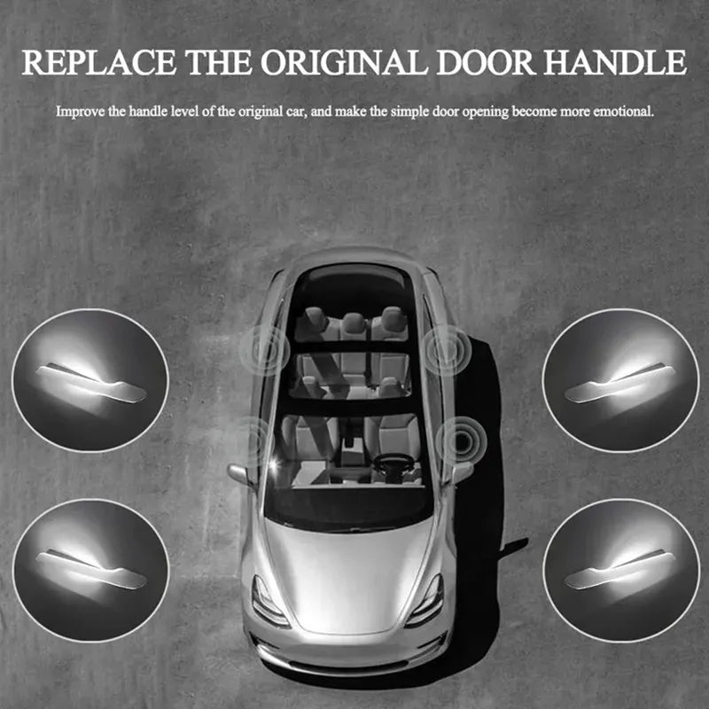 Tesla Model 3 Highland Electric Door Handles with LED Lighting – 4PCS, Automatic & Wireless Control-9