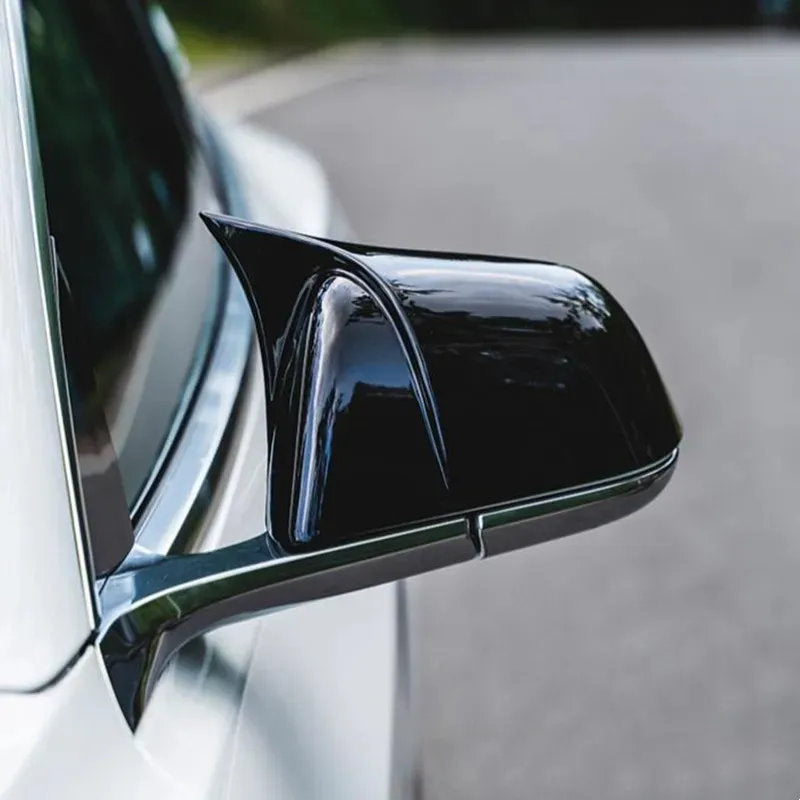 Tesla Model 3 Mirror Cover in the Shape of a Bullhorn