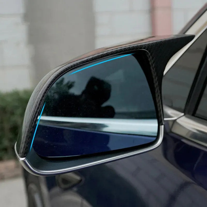 Tesla Model 3 Mirror Cover in the Shape of a Bullhorn