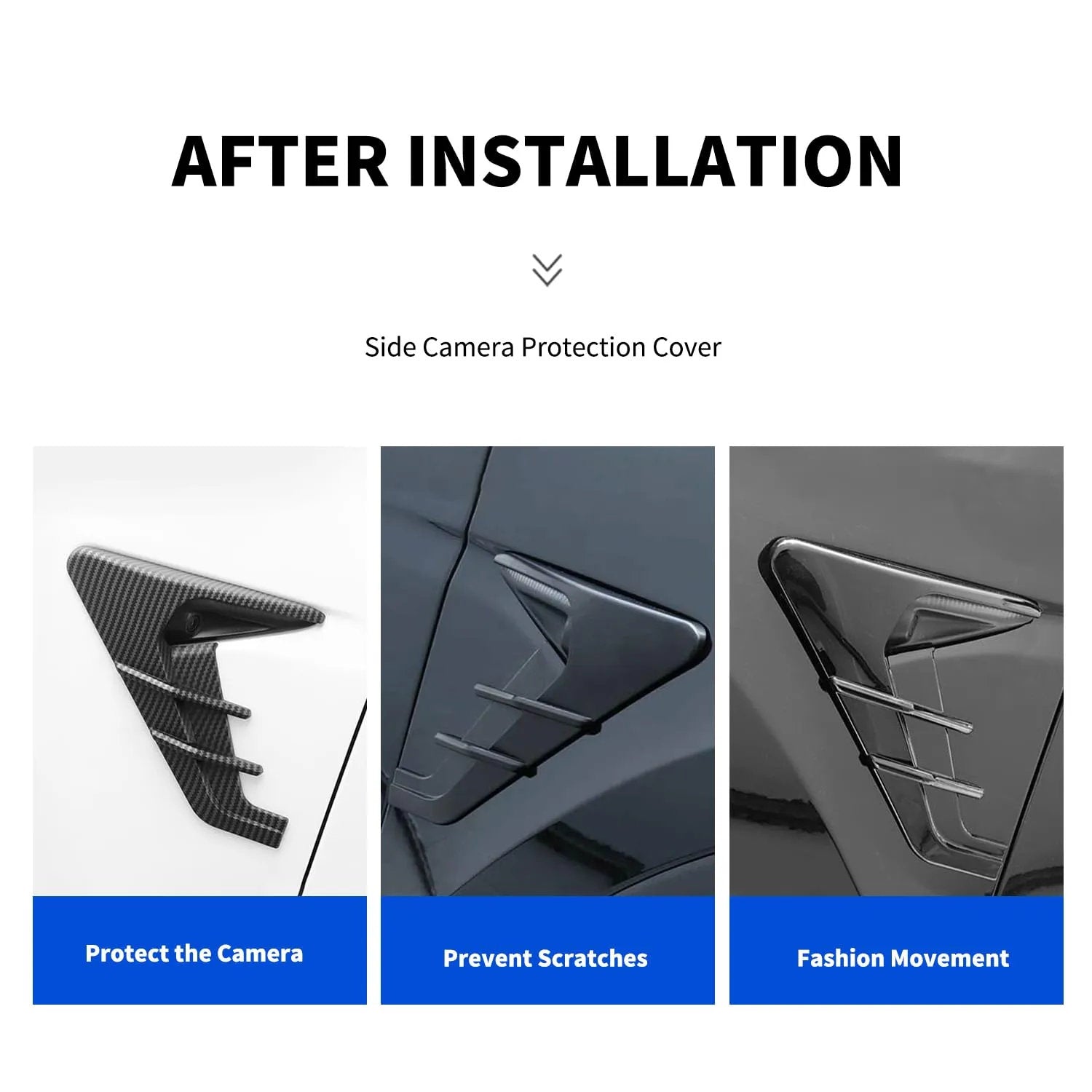 Tesla Model 3（2017-2023）/ Y（2020-2023）Side Camera Protection Cover