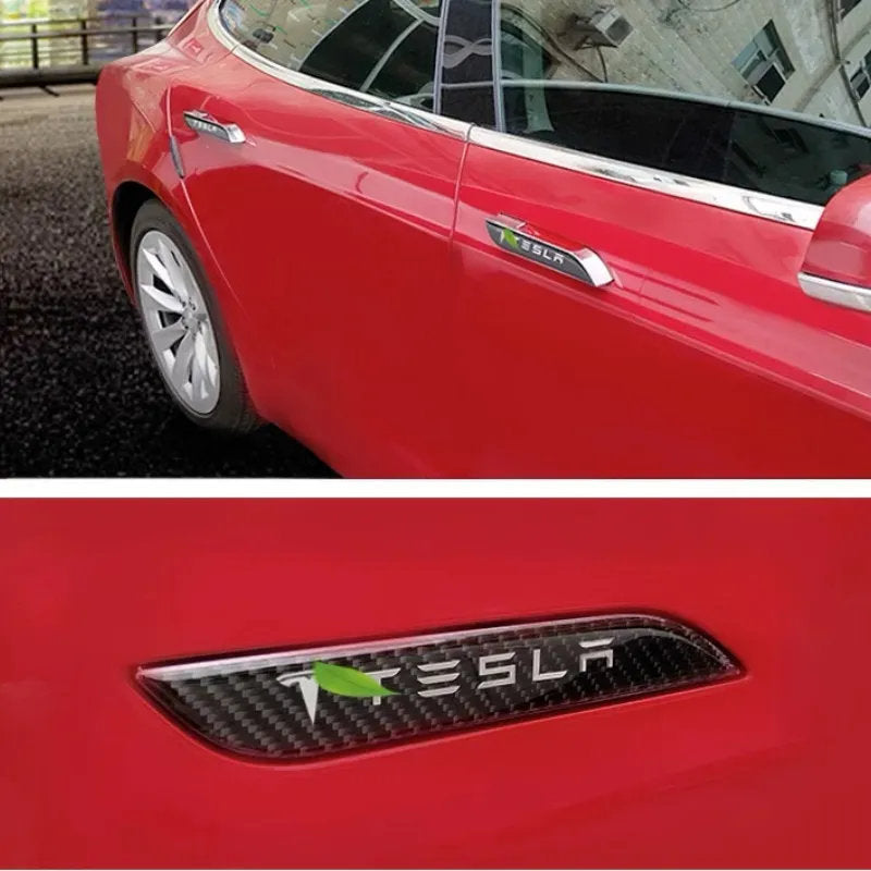 Tesla Model S Door Handle Protectors (2012-2020) – Carbon Fiber Style-1