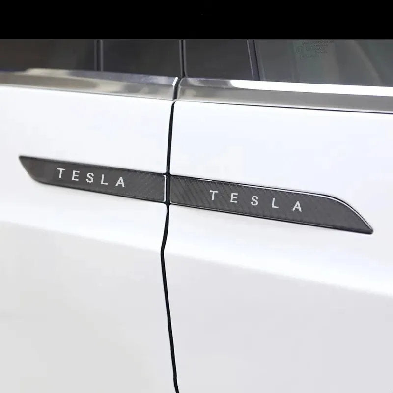 Tesla Model S Door Handle Protectors (2012-2020) – Carbon Fiber Style-4