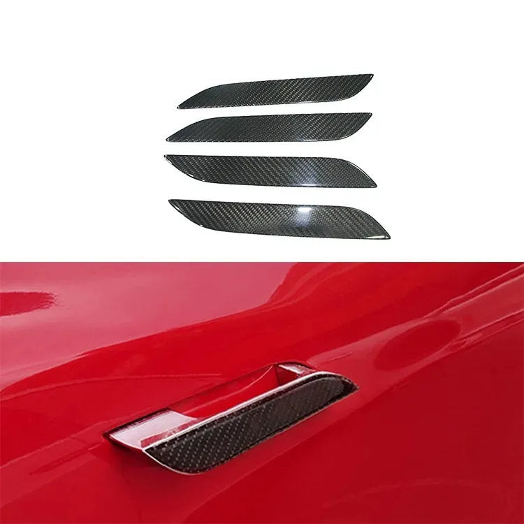 Tesla Model S Door Handle Replacement – Real Carbon Fiber Trim (2020-2023)-1