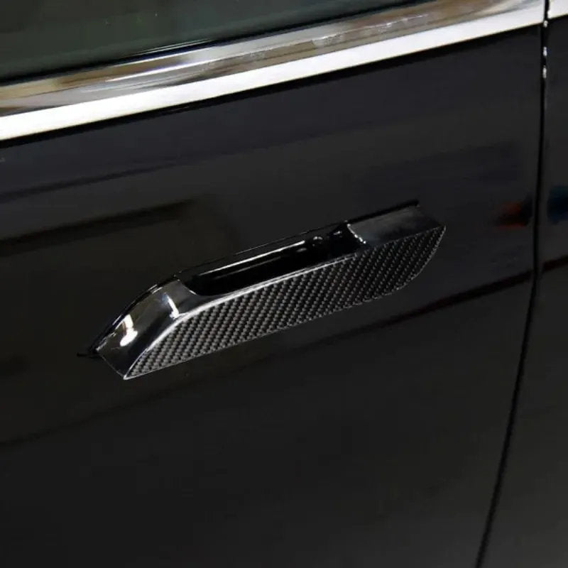 Tesla Model S Door Handle Replacement – Real Carbon Fiber Trim (2020-2023)