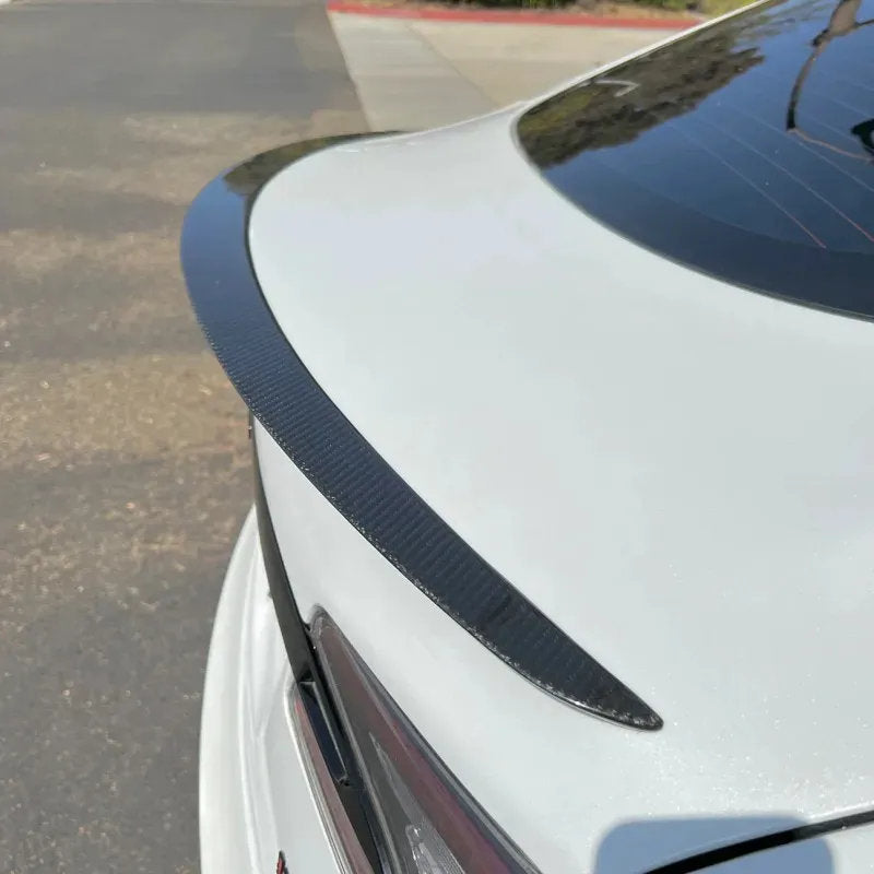 Tesla Model S Real Carbon Fiber Trunk Spoiler