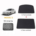 Tesla Model S (2016-Present) Glass Roof Sunshade and Front & Rear Sunroof Sunshade Model S（2016-2020） 2 Pcs