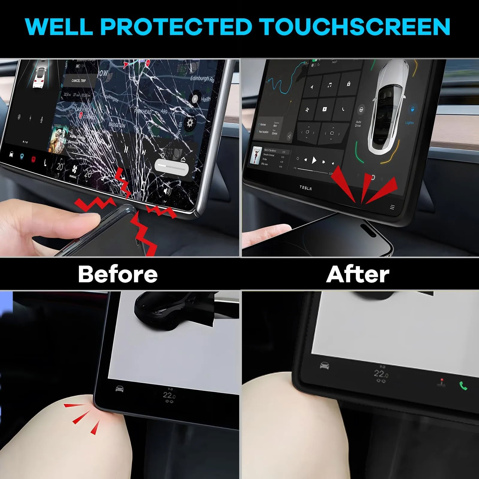 Tesla Model Y/3 Screen Protector Silicone Case