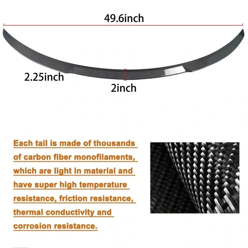 Tesla Model Y Aftermarket Spoiler (2021-2023) – Real Molded Carbon Fiber