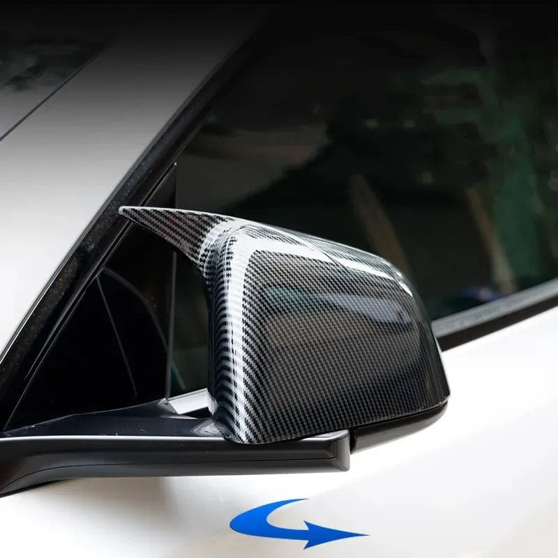 Tesla Model Y Bullhorn Shaped Mirror Covers (2020-2023)