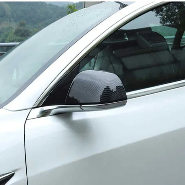 Tesla Model Y Carbon Fiber Mirror Caps (2020-2023) – Real Molded Carbon Fiber