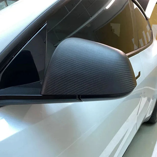 Tesla Model Y Carbon Fiber Mirror Caps (2020-2023) – Real Molded Carbon Fiber