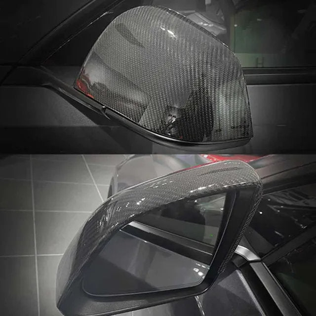 Tesla Model Y Carbon Fiber Mirror Caps (2020-2023) – Real Molded Carbon Fiber