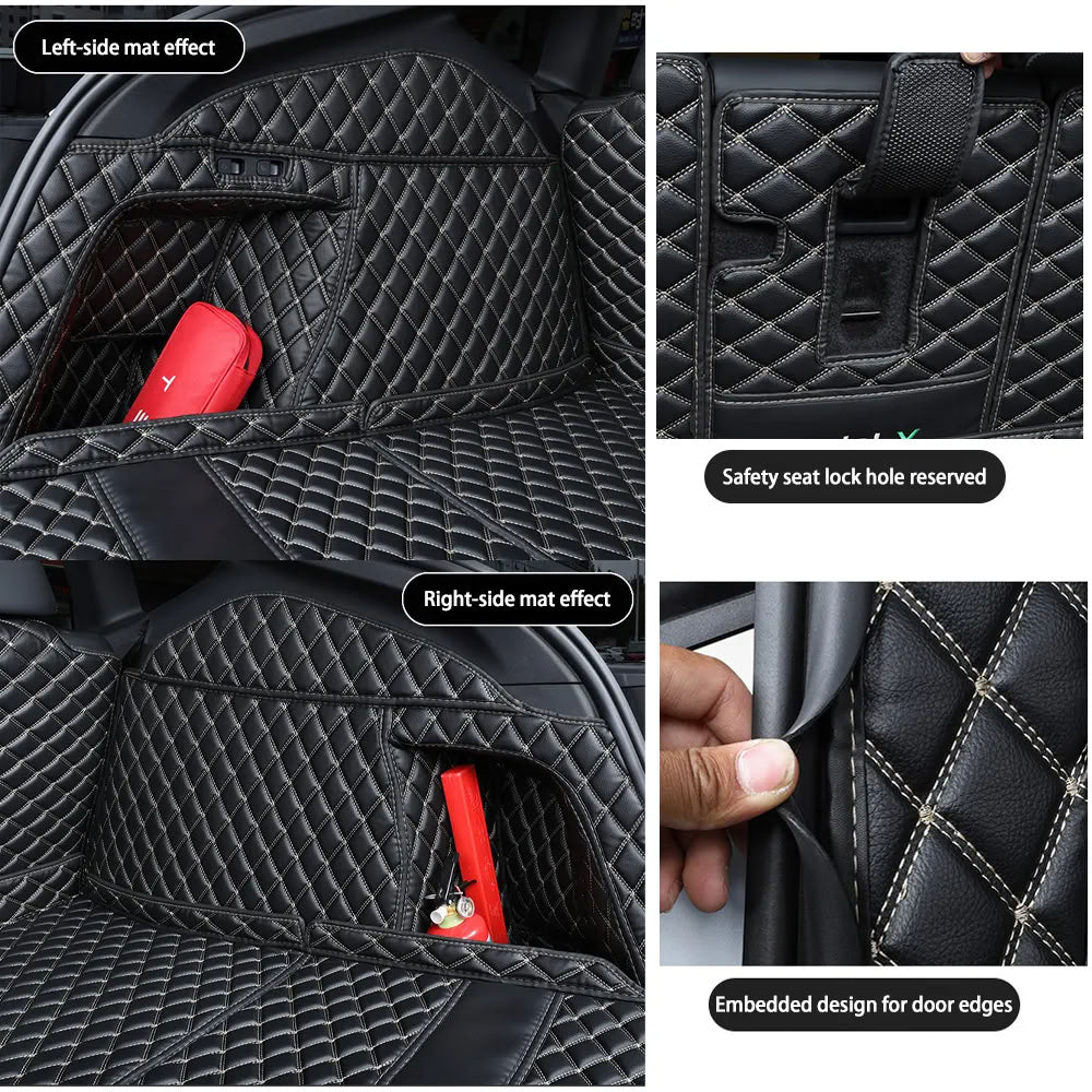 Tesla Model Y Trunk Mats – Waterproof, Soundproof, Stain-Resistant