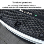 Tesla Model Y Trunk Mats – Waterproof, Soundproof, Stain-Resistant