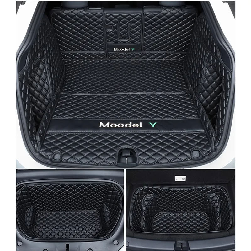 Tesla Model Y Trunk Mats – Waterproof, Soundproof, Stain-Resistant