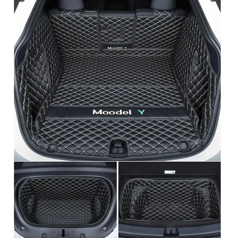 Tesla Model Y Trunk Mats – Waterproof, Soundproof, Stain-Resistant