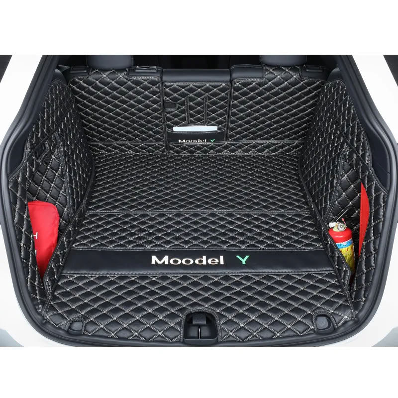 Tesla Model Y Trunk Mats – Waterproof, Soundproof, Stain-Resistant
