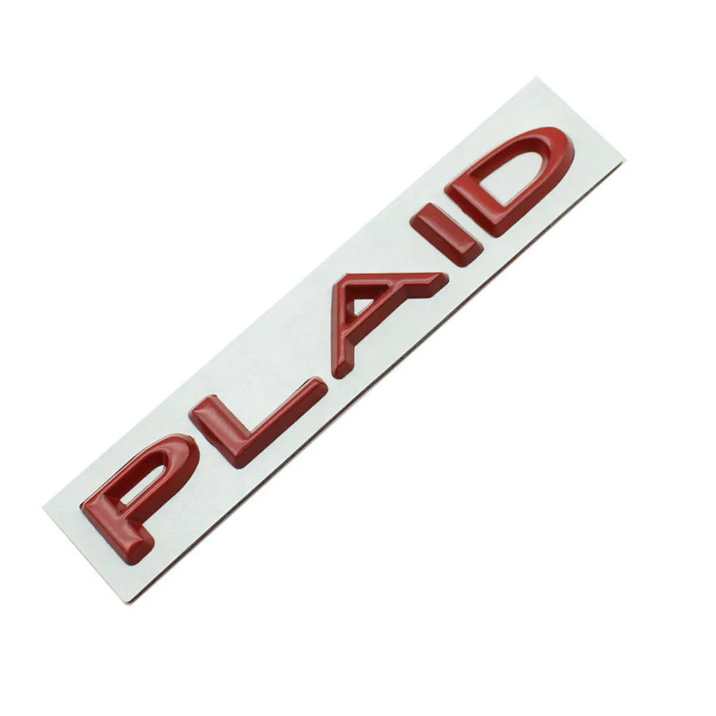 Tesla Plaid Emblem (Various Colors)