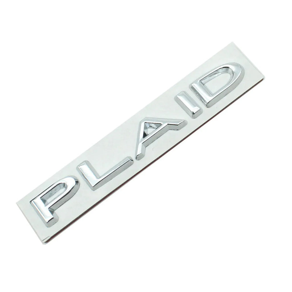 Tesla Plaid Emblem (Various Colors)