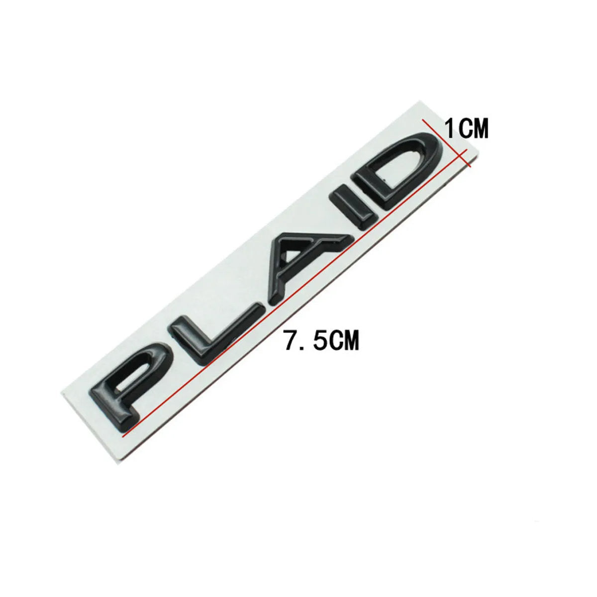 Tesla Plaid Emblem (Various Colors)