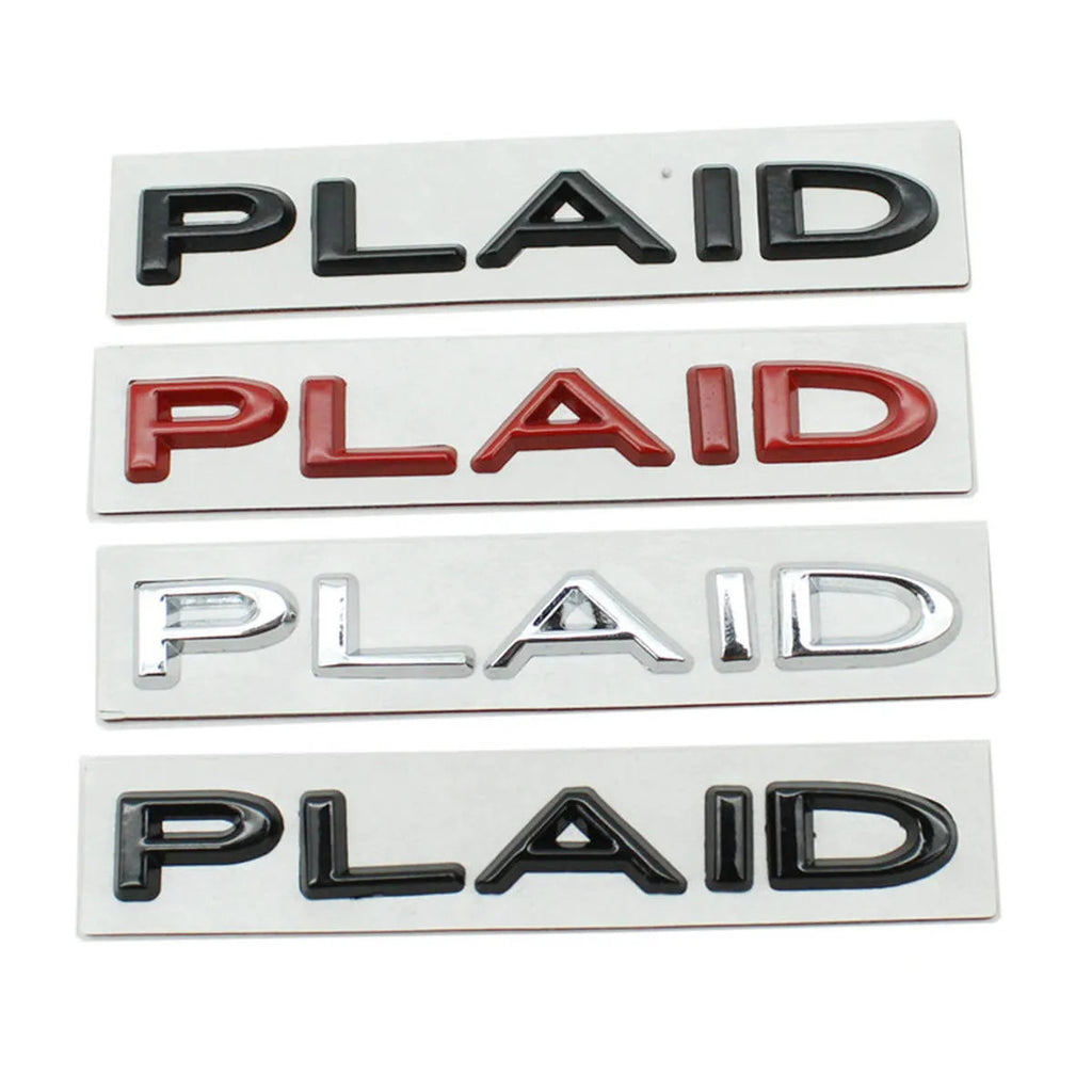 Tesla Plaid Emblem (Various Colors)