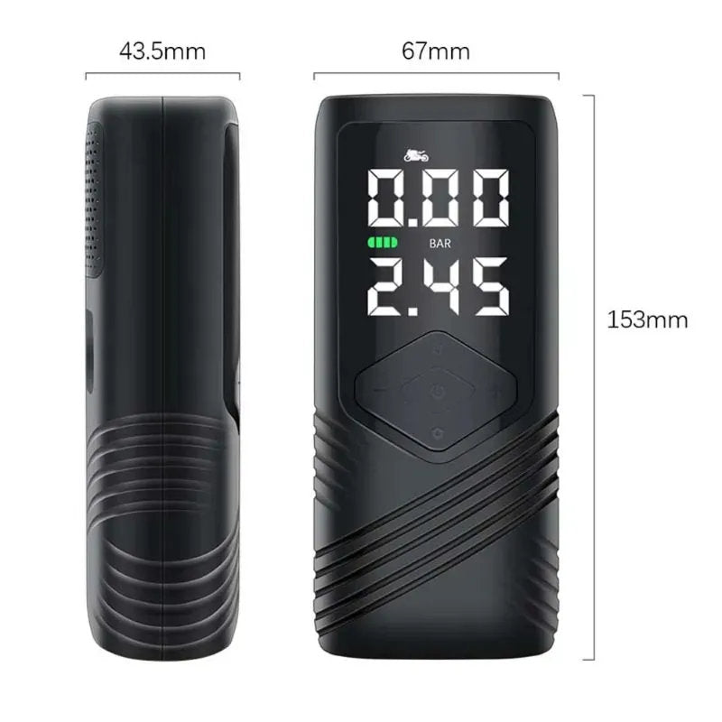 Tesla Smart Wireless Inflatable Pump – 150 PSI, 5000mAh Battery, Portable & Intelligent Tire Inflato