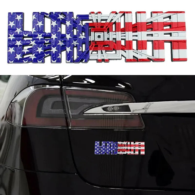 Tesla Spaceballs Plaid Die-Cast Aluminum Badge – Fun Trunk Emblem for Model S/3/X/Y