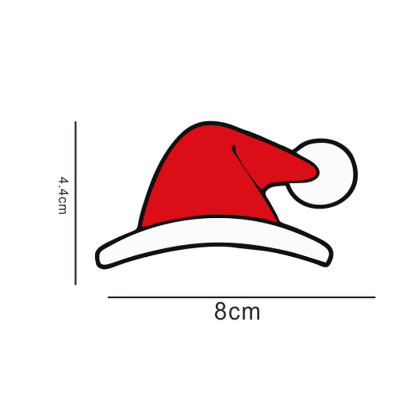 Tesla Christmas Hat Emblem Sticker for Model 3/Y/S/X