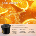 Tesla Cloud Mist Car Diffuser with Ambient Lighting – For Model 3/Y/S/X 1 refill tablet (Hot Love Orange Grapefruit)