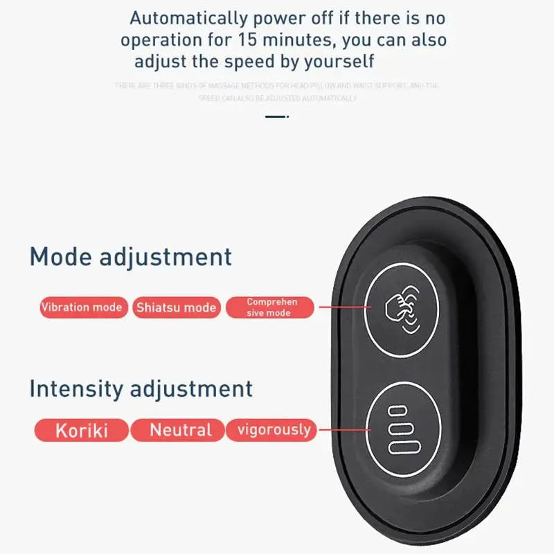 Tesla Electric Massage Headrest | 3D Neck & Lumbar Support