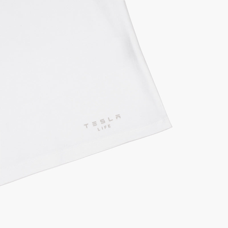 Tesla Life Black/White Model 3 Knit T-Shirt - teskay
