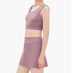 Tesla Life Pleated Slimming Yoga Skirt - teskay