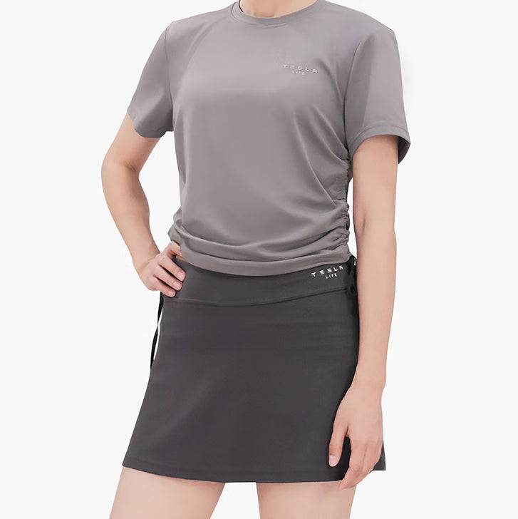 Tesla Life Pleated Slimming Yoga Skirt - teskay