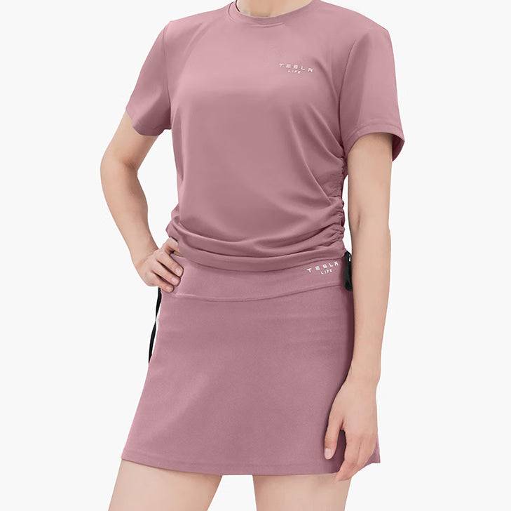 Tesla Life Pleated Slimming Yoga Skirt - teskay