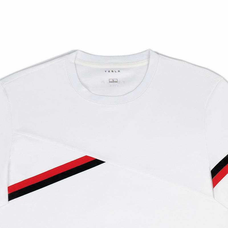 Tesla Life Simple Striped Knit T-Shirt - teskay