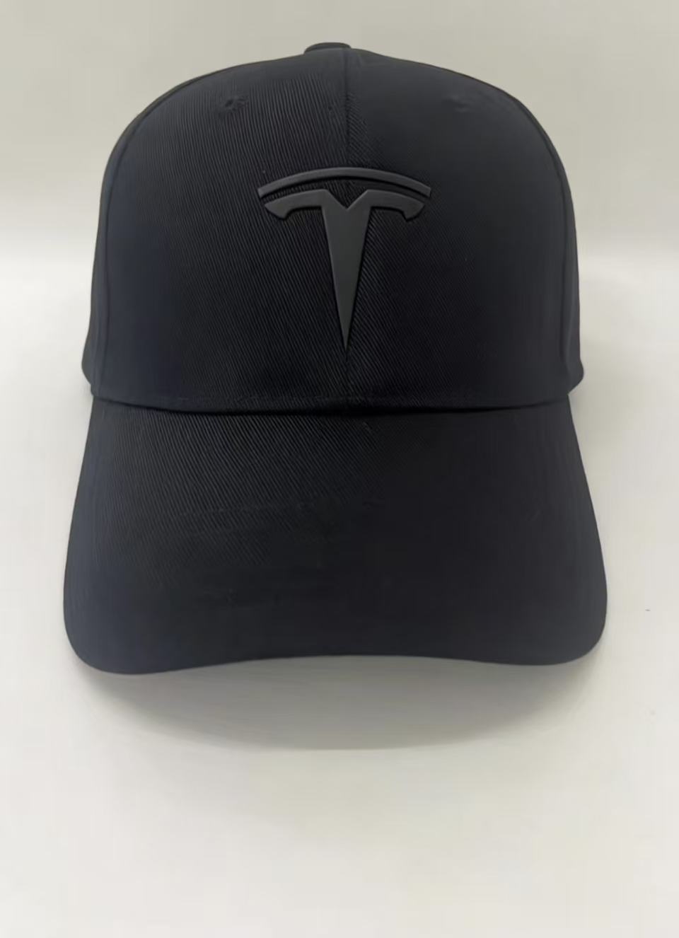Tesla Lifestyle Cap - Casual Embroidered Adjustable Cap Black offset printing