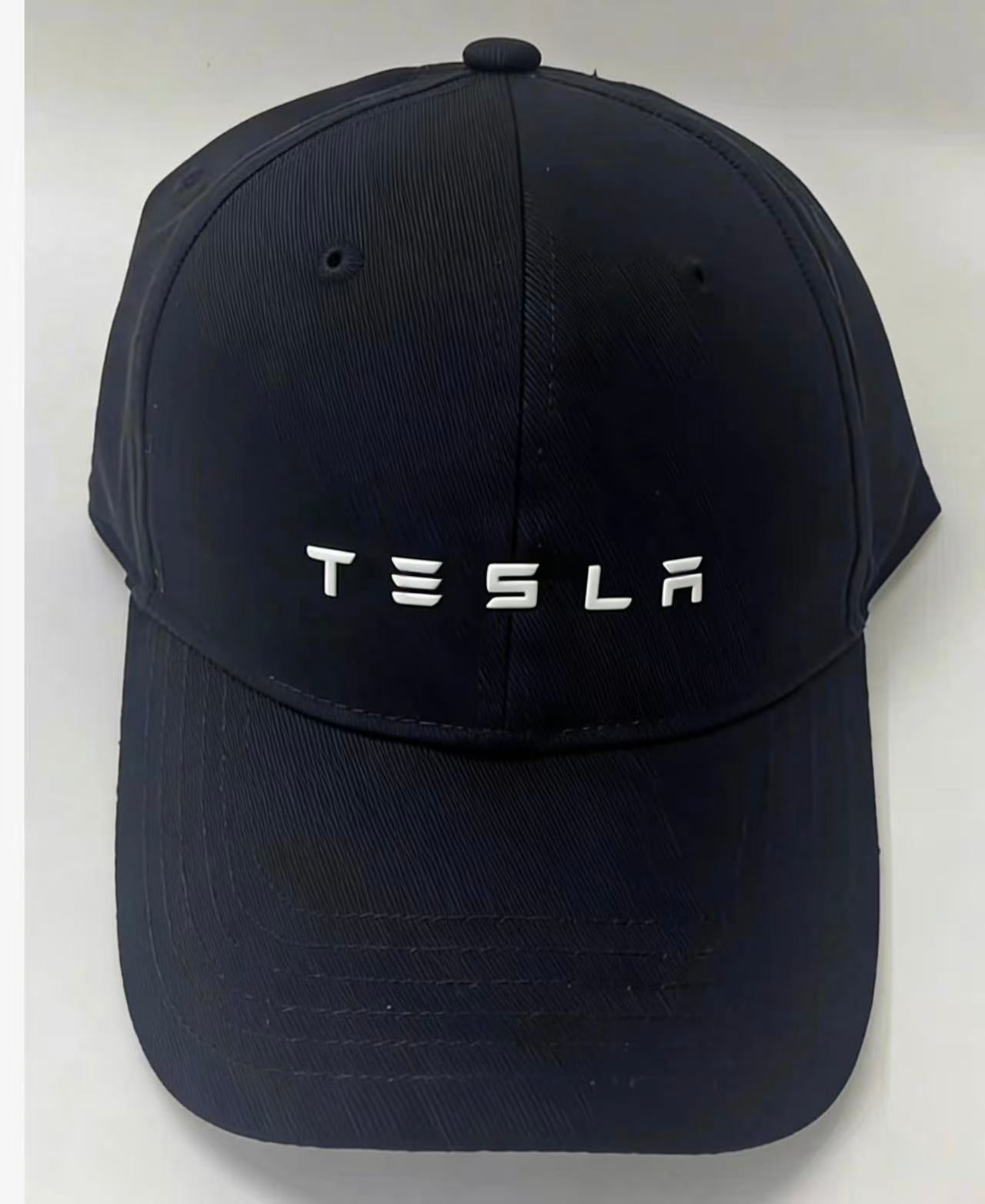 Tesla Lifestyle Cap - Casual Embroidered Adjustable Cap Black offset printing（tesla）