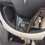 Tesla Model 3/Y Carbon Fiber Texture Steering Wheel Decorative Sticker