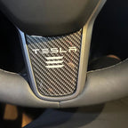 Tesla Model 3/Y Carbon Fiber Texture Steering Wheel Decorative Sticker