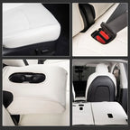 Tesla Model 3/Y Nappa Leather Seat Covers (5-Seat Models) – Airbag & Seat Belt Compatible