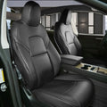 Tesla Model 3/Y Nappa Leather Seat Covers (5-Seat Models) – Airbag & Seat Belt Compatible Black