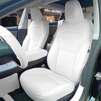Tesla Model 3/Y Nappa Leather Seat Covers (5-Seat Models) – Airbag & Seat Belt Compatible