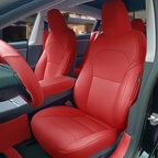 Tesla Model 3/Y Nappa Leather Seat Covers (5-Seat Models) – Airbag & Seat Belt Compatible