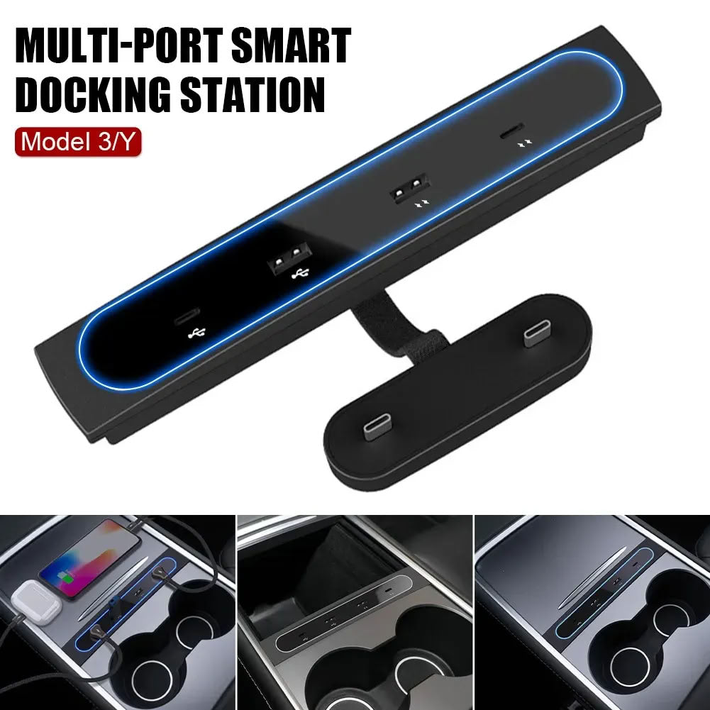 Tesla Model 3 (2017-2023.10) / Y (2020-2024) Center Console USB Hub