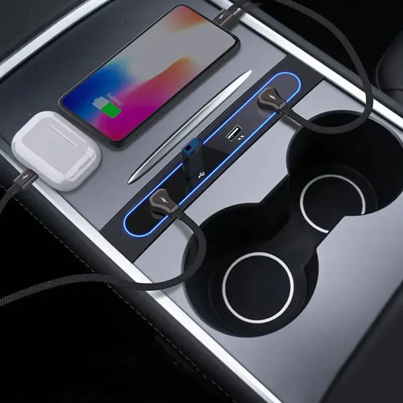Tesla Model 3 (2017-2023.10) / Y (2020-2024) Center Console USB Hub