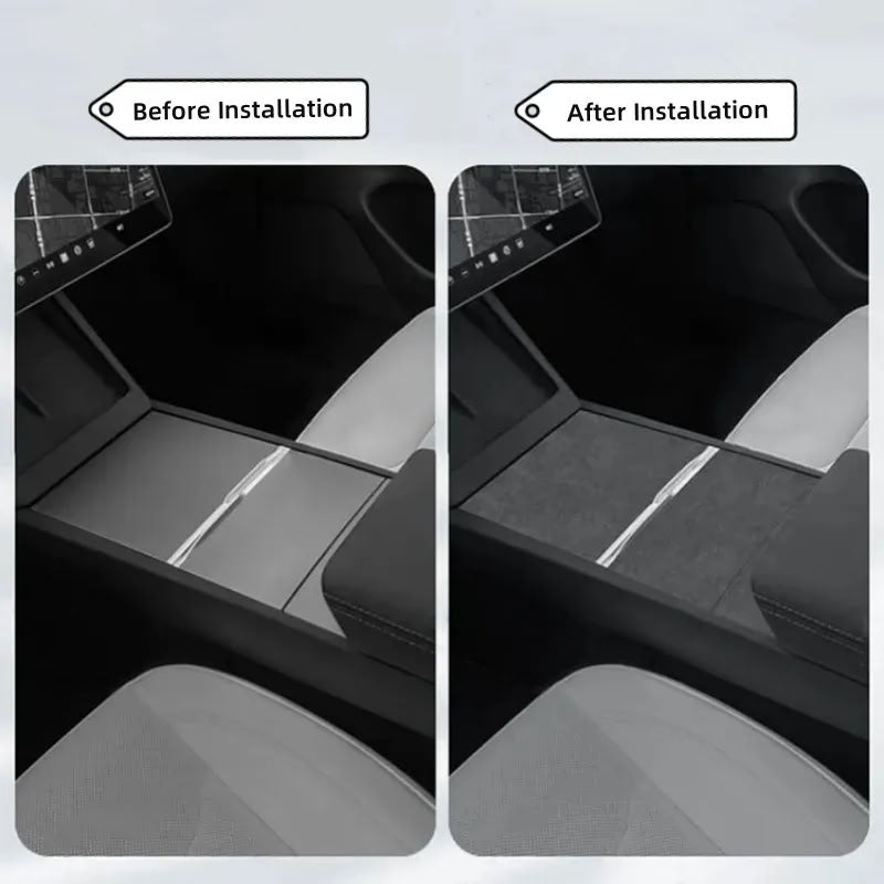 Tesla Model 3 Highland/ Model Y Juniper Alcantara Center Console Patch-3